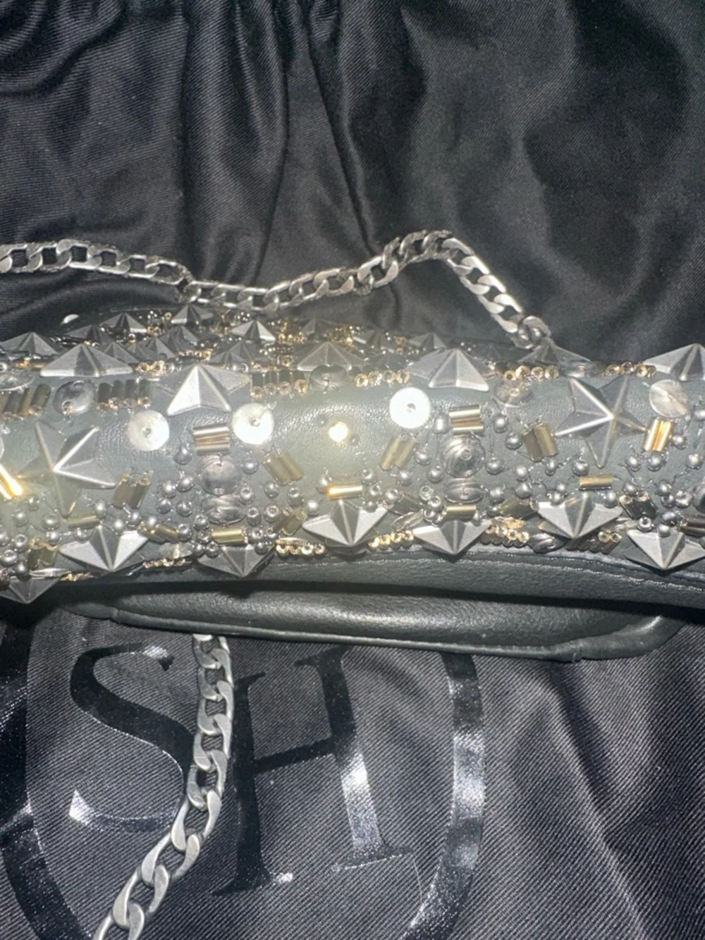 ASH STUDDED LEATHER CROSSBODY BAG - Picture 14 of 16